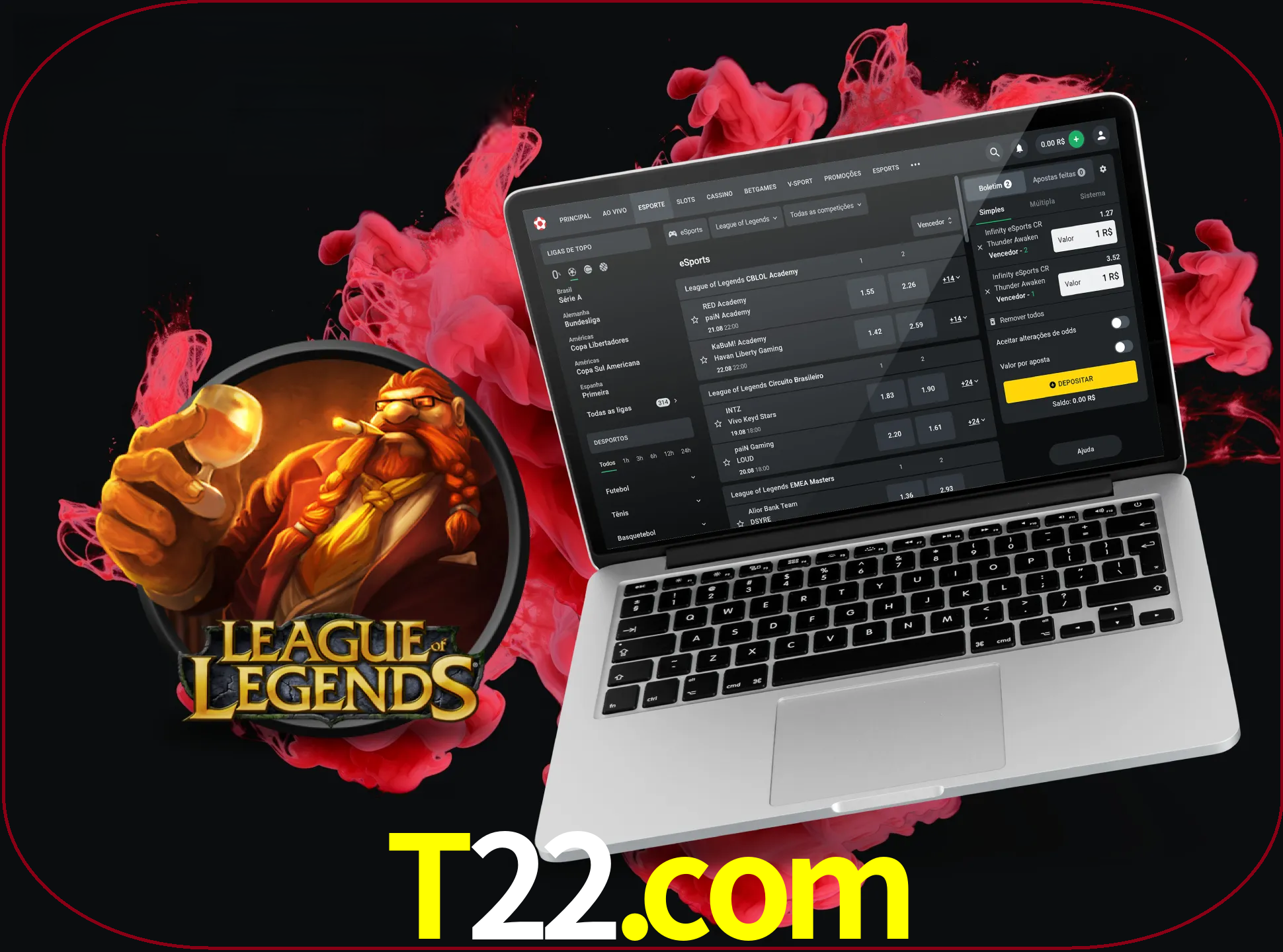 Se é um fã deste jogo, muitos torneios fantásticos que o vão surpreender estão disponíveis no t22.