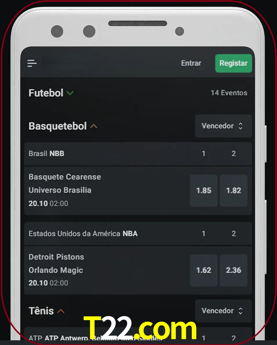 Aposte e assista aos esportes em formato ao vivo.