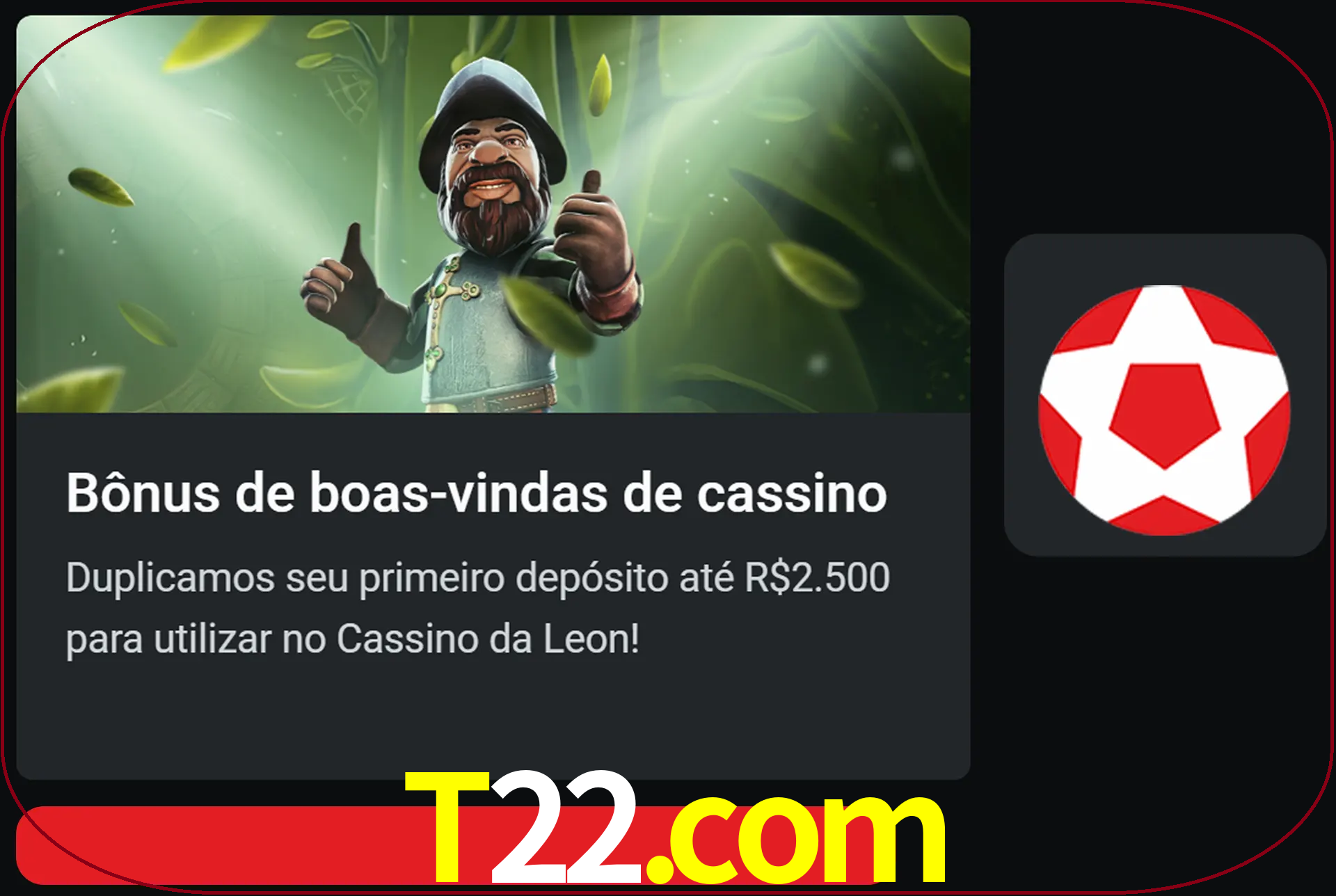 Receba seu dinheiro do bônus de boas-vindas após o primeiro depósito.